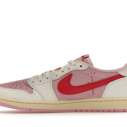 Air Jordan 1 Retro Low OG SP Travis Scott Sail Tropical Pink IQ7604-101, profil intérieur