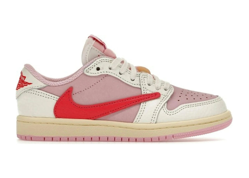 Air Jordan 1 Retro Low OG SP Travis Scott Sail Tropical Pink (PS)