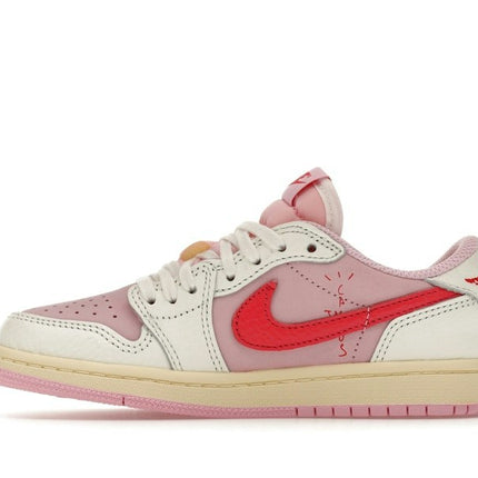 Air Jordan 1 Retro Low OG SP Travis Scott Sail Tropical Pink (PS) IQ7605-101, profil intérieur