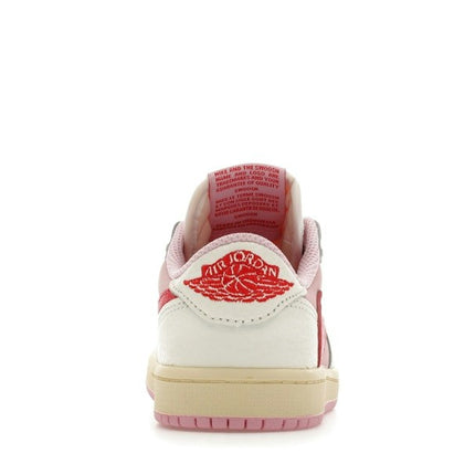 Air Jordan 1 Retro Low OG SP Travis Scott Sail Tropical Pink (PS) IQ7605-101, arrière