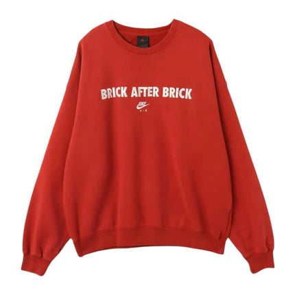 Air Jordan BIKE AIR x Nigel Sylvester Fleece Crewneck Sweatshirt Cinnabar Red IQ8154-671, vue principale