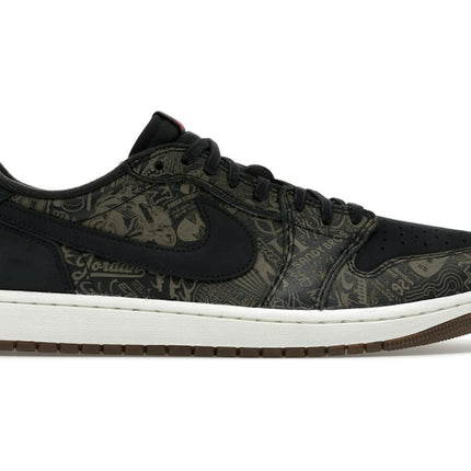 Air Jordan 1 Retro Low OG Laser Black University Red IV6750-001, vue principale