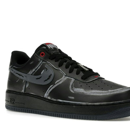 Nike Air Force 1 Low Scream Ghostface Black IZ1207-010, trois-quarts avant extérieur