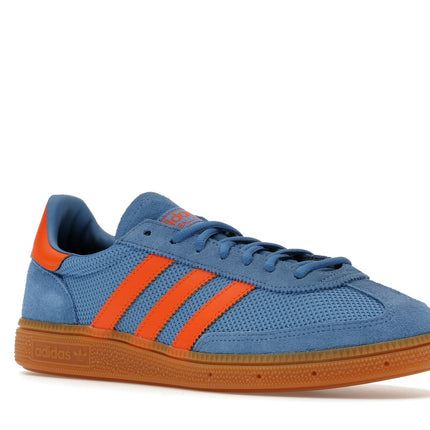 Adidas Handball Spezial Focus Blue Orange JH5445, trois-quarts avant extérieur