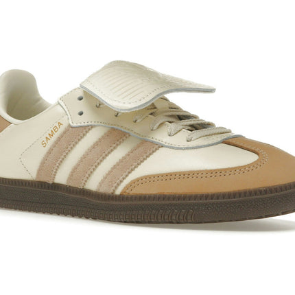 Adidas Samba LT Cream White Warm Sandstone JH5706, trois-quarts avant extérieur