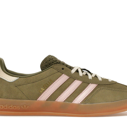 Adidas Gazelle Indoor Focus Olive Clear Pink JH6475, vue principale
