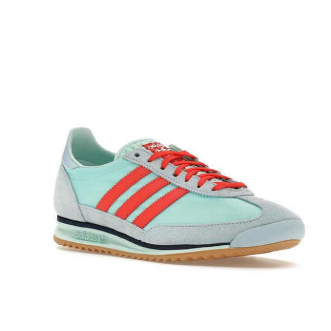 Adidas SL 72 OG Semi Flash Aqua Bright Red Clear Sky JH7397, trois-quarts avant extérieur