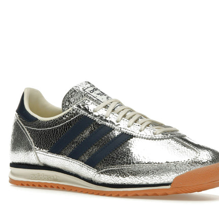 Adidas SL 72 OG Silver Metallic Collegiate Navy JH8654, trois-quarts avant extérieur