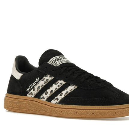 Adidas Handball Spezial Black Wonder Leopard JH9092, trois-quarts avant extérieur