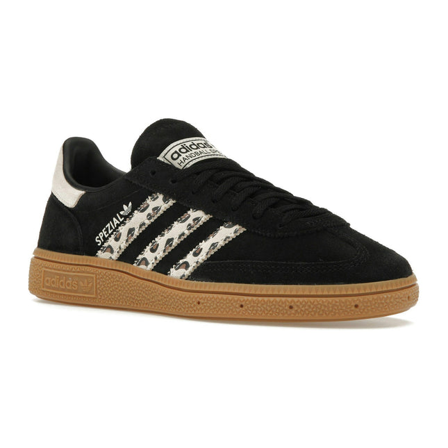 Adidas Handball Spezial Black Wonder Leopard JH9092, trois-quarts avant extérieur