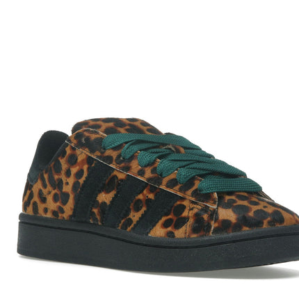 Adidas Campus 00s Leopard Black JH9768, trois-quarts avant extérieur