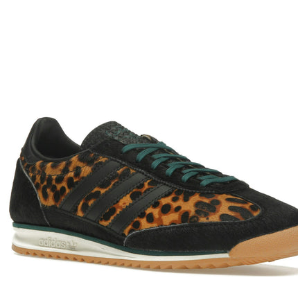 Adidas SL 72 OG Leopard Print Collegiate Green JI0187, trois-quarts avant extérieur