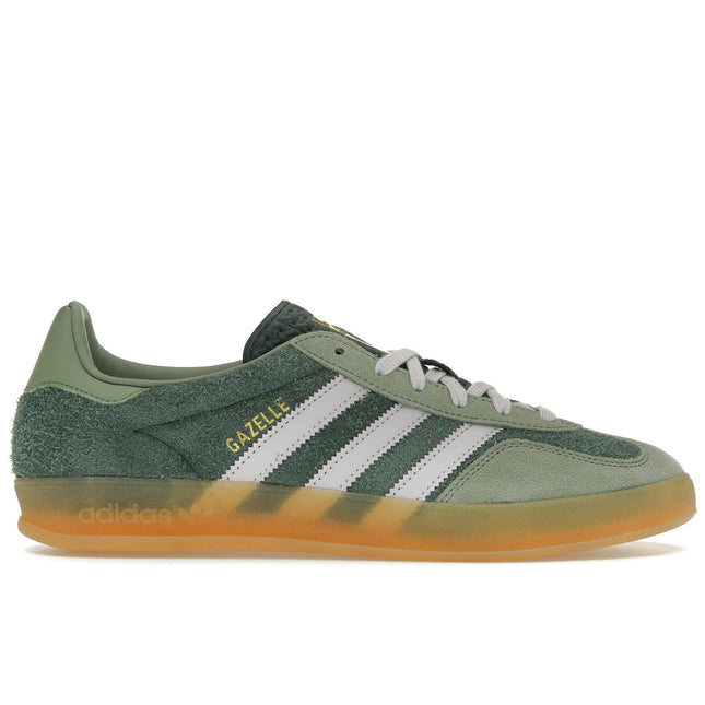 Adidas Gazelle Indoor Mineral Green Silver Dawn JI0323, vue principale