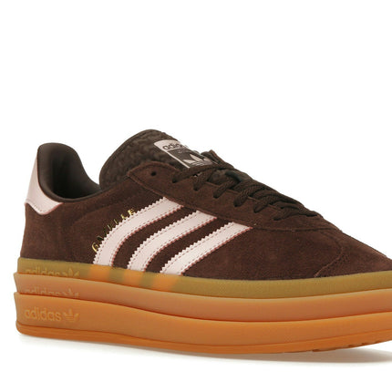 Adidas Gazelle Bold Icey Pink Auburn JI0326, trois-quarts avant extérieur