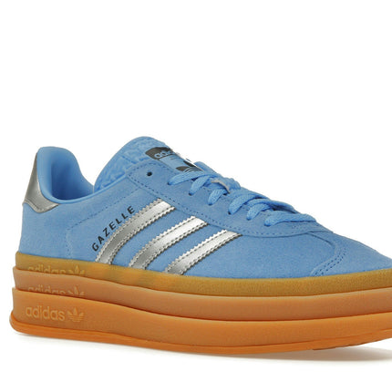 Adidas Gazelle Bold Blue Burst JI0327, trois-quarts avant extérieur