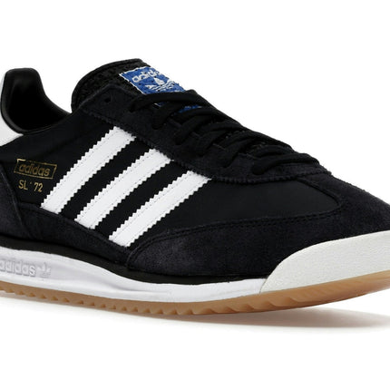 Adidas SL 72 RS Black White JI1282, trois-quarts avant extérieur