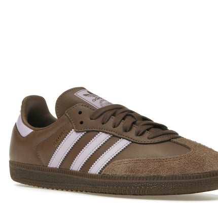 Adidas Samba OG Earth Strata Purple Glow JI1870, trois-quarts avant extérieur
