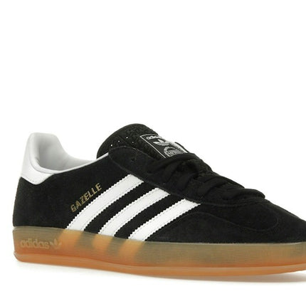 Adidas Gazelle Indoor Core Black JI2060, trois-quarts avant extérieur