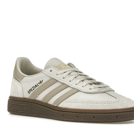 Adidas Handball Spezial Aluminum Wonder Beige JI2644, trois-quarts avant extérieur