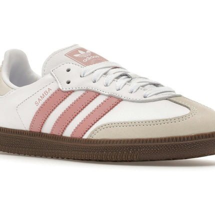 Adidas Samba OG White Wonder Mauve JI2677, trois-quarts avant extérieur