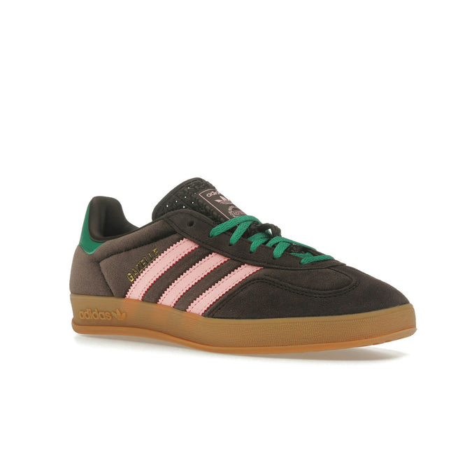 Adidas Gazelle Indoor Brown Velvet JI2714, trois-quarts avant extérieur