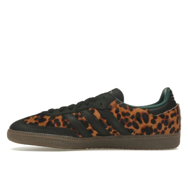 Adidas Samba OG Black Green Leopard JI2735, profil intérieur