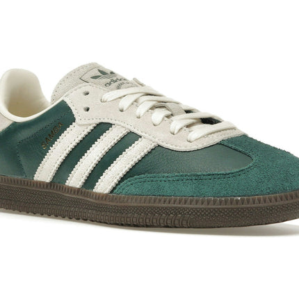 Adidas Samba OG Collegiate Green Cream White JI3215, trois-quarts avant extérieur