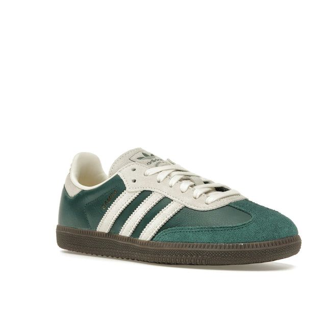 Adidas Samba OG Collegiate Green Cream White JI3215, trois-quarts avant extérieur