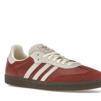 Adidas Samba OG Preloved Ruby Cream White JI3216, trois-quarts avant extérieur