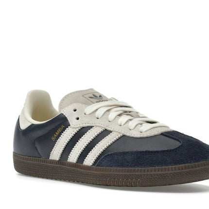Adidas Samba OG Aurora Ink Cream White JI3217, trois-quarts avant extérieur