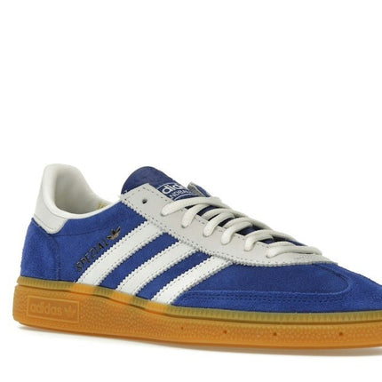 Adidas Handball Spezial 75th Anniversary Pack Collegiate Royal JP5278, trois-quarts avant extérieur