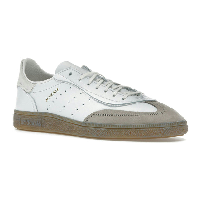Adidas Handball Spezial Invincible Crystal White Grey JQ2376, trois-quarts avant extérieur