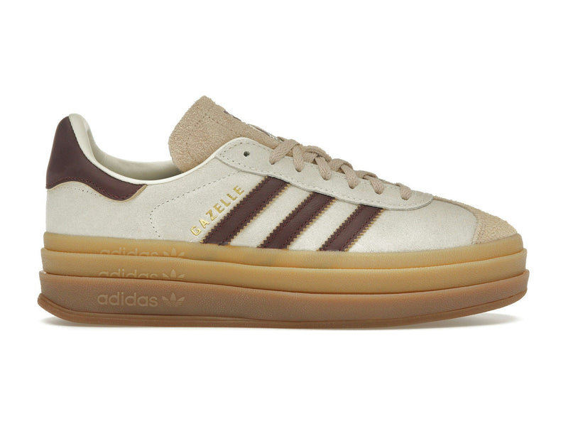 Adidas Gazelle Bold Cream White Maroon
