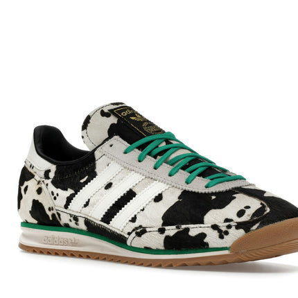 Adidas SL 72 OG Cow Print Black White JR1639, trois-quarts avant extérieur