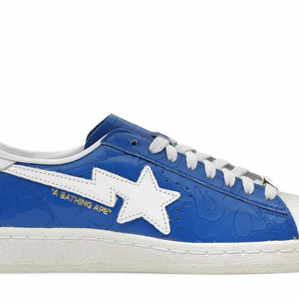 Adidas Superstar Vintage Bape Blue White JR2702, vue principale