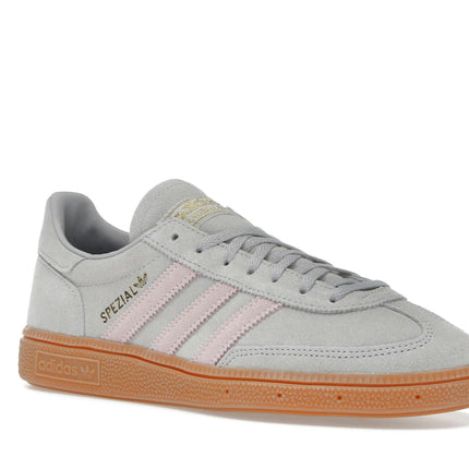 Adidas Handball Spezial Grey Clear Pink JR3083, trois-quarts avant extérieur