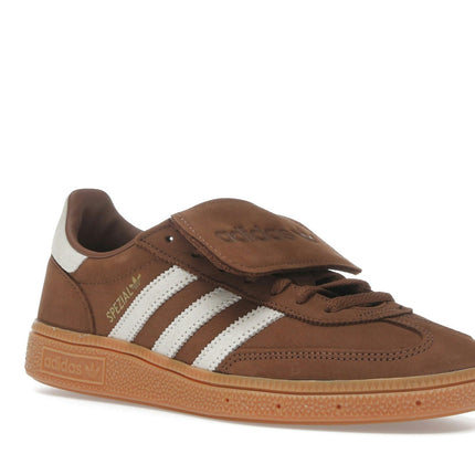 Adidas Handball Spezial LT Preloved Brown Gum JR4879, trois-quarts avant extérieur