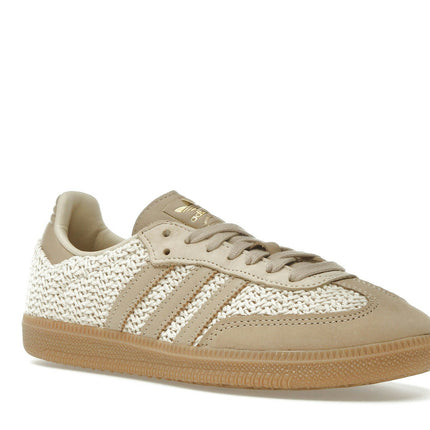 Adidas Samba OG Crochet Pack Sand Strata JR9446, trois-quarts avant extérieur