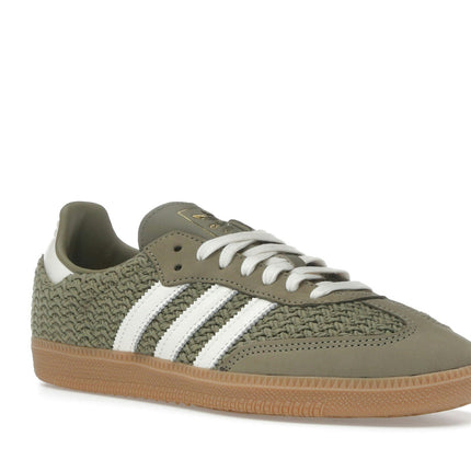 Adidas Samba OG Crochet Pack Orbit Green JR9447, trois-quarts avant extérieur