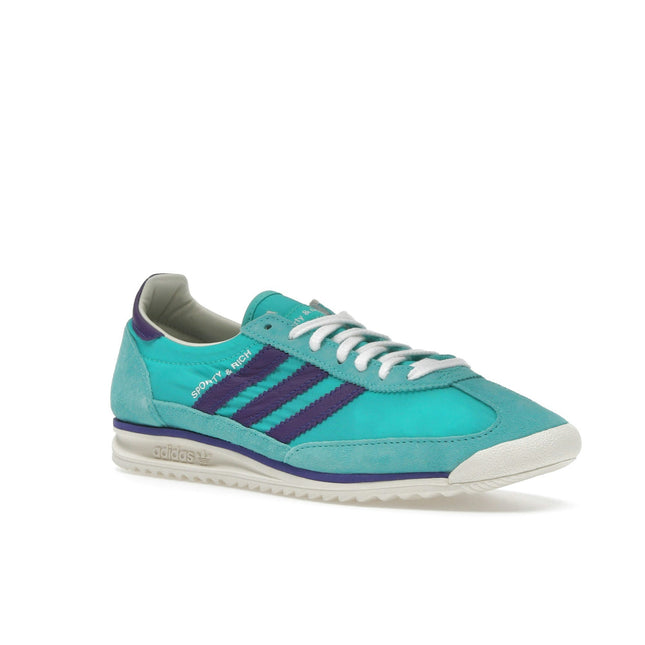 Adidas SL 72 OG Sporty & Rich Mint Rush JS0261, trois-quarts avant extérieur