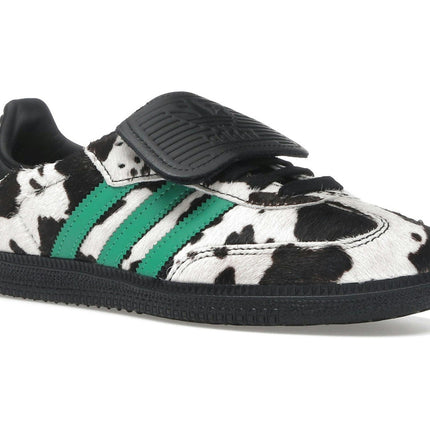 Adidas Samba LT Cow Print Black White JS3930, trois-quarts avant extérieur