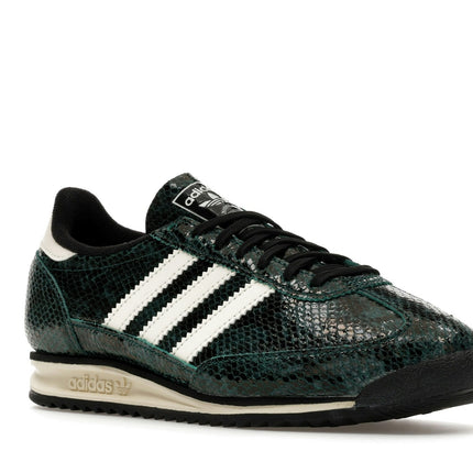 Adidas SL 72 OG Collegiate Green Snakeskin JS3982, trois-quarts avant extérieur
