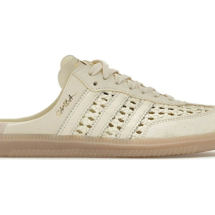 Adidas Samba Mule Woven Basketweave Cream White KH7719, vue principale