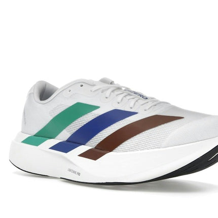 Adidas Adizero Evo SL Pharrell Humanrace White KI3393, trois-quarts avant extérieur
