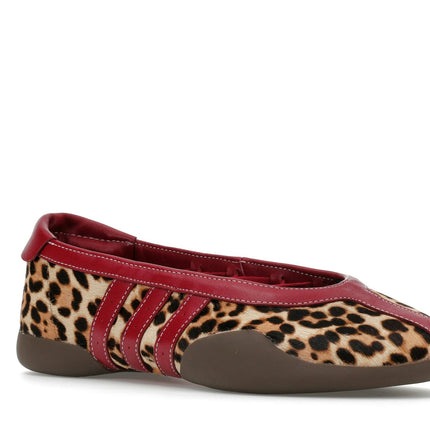 Adidas Taekwondo Mei Ballet Leopard Print Team Victory Red KJ0647, trois-quarts avant extérieur