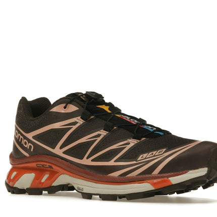Salomon XT-6 Delicioso Chocolate Fondant Peach L41751500, trois-quarts avant extérieur