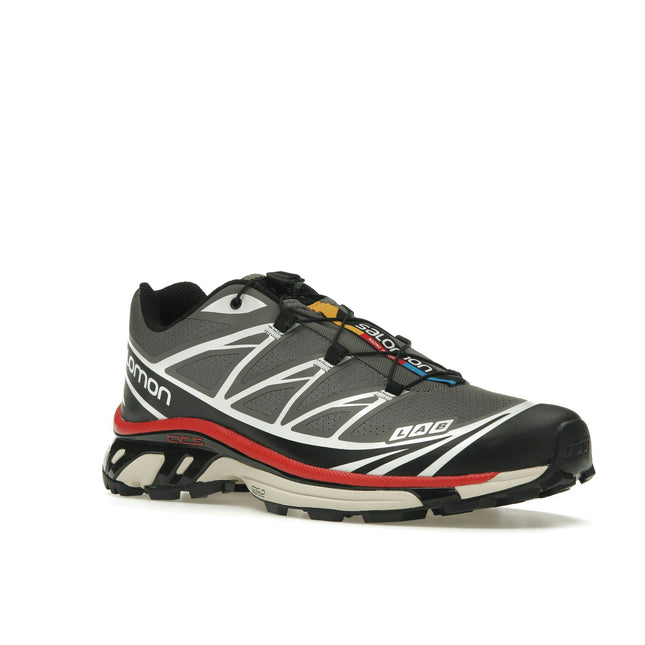 Salomon XT-6 Pewter Aurora Red L47293200, trois-quarts avant extérieur