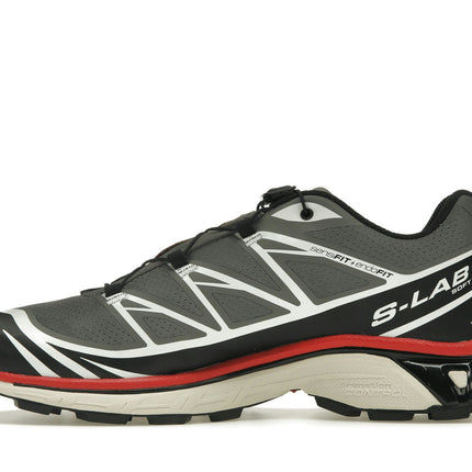 Salomon XT-6 Pewter Aurora Red L47293200, profil intérieur