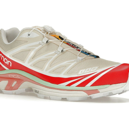 Salomon XT-6 Shortbread Poppy Red L47293300, trois-quarts avant extérieur
