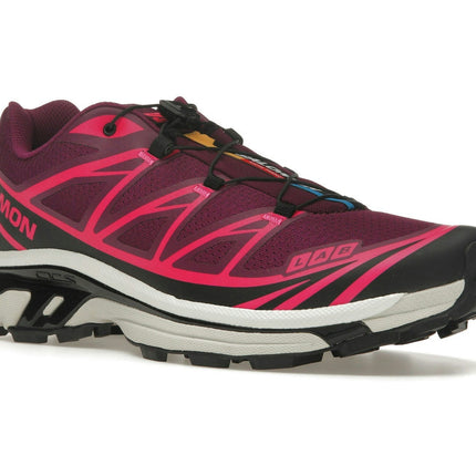 Salomon XT-6 Neon Tokyo Plum Caspia L47582900, trois-quarts avant extérieur